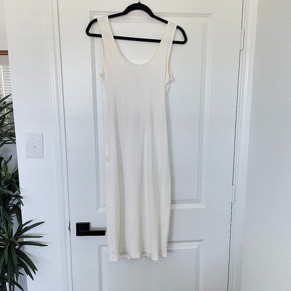 GAP White Cross Back Midi Dress – Women’s Size M Tall